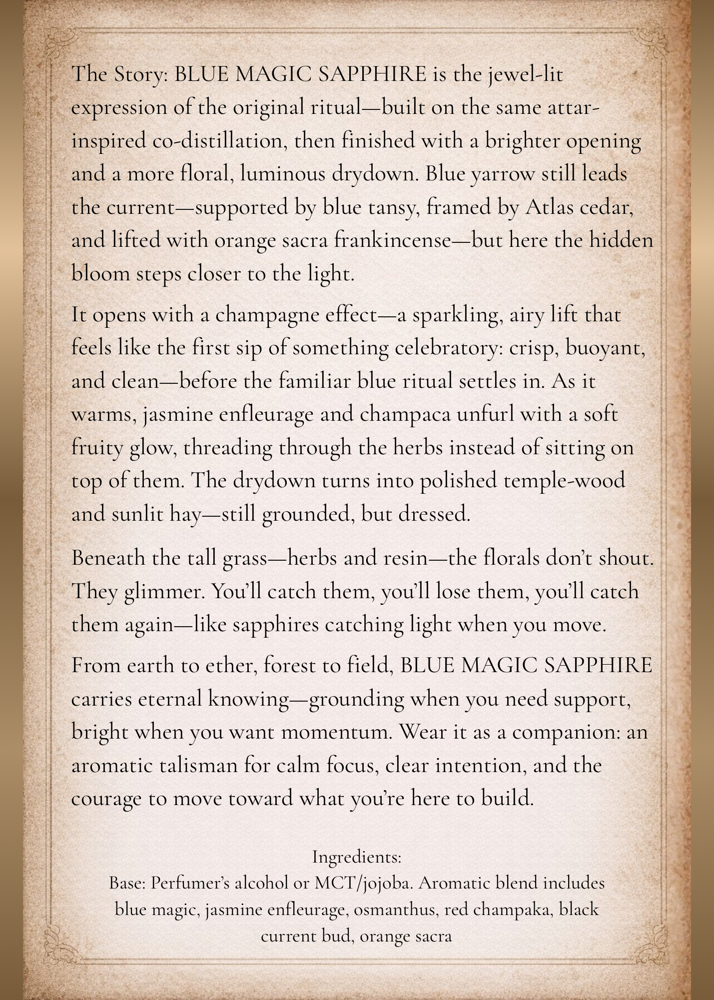 Blue Magic Sapphire - Perfume