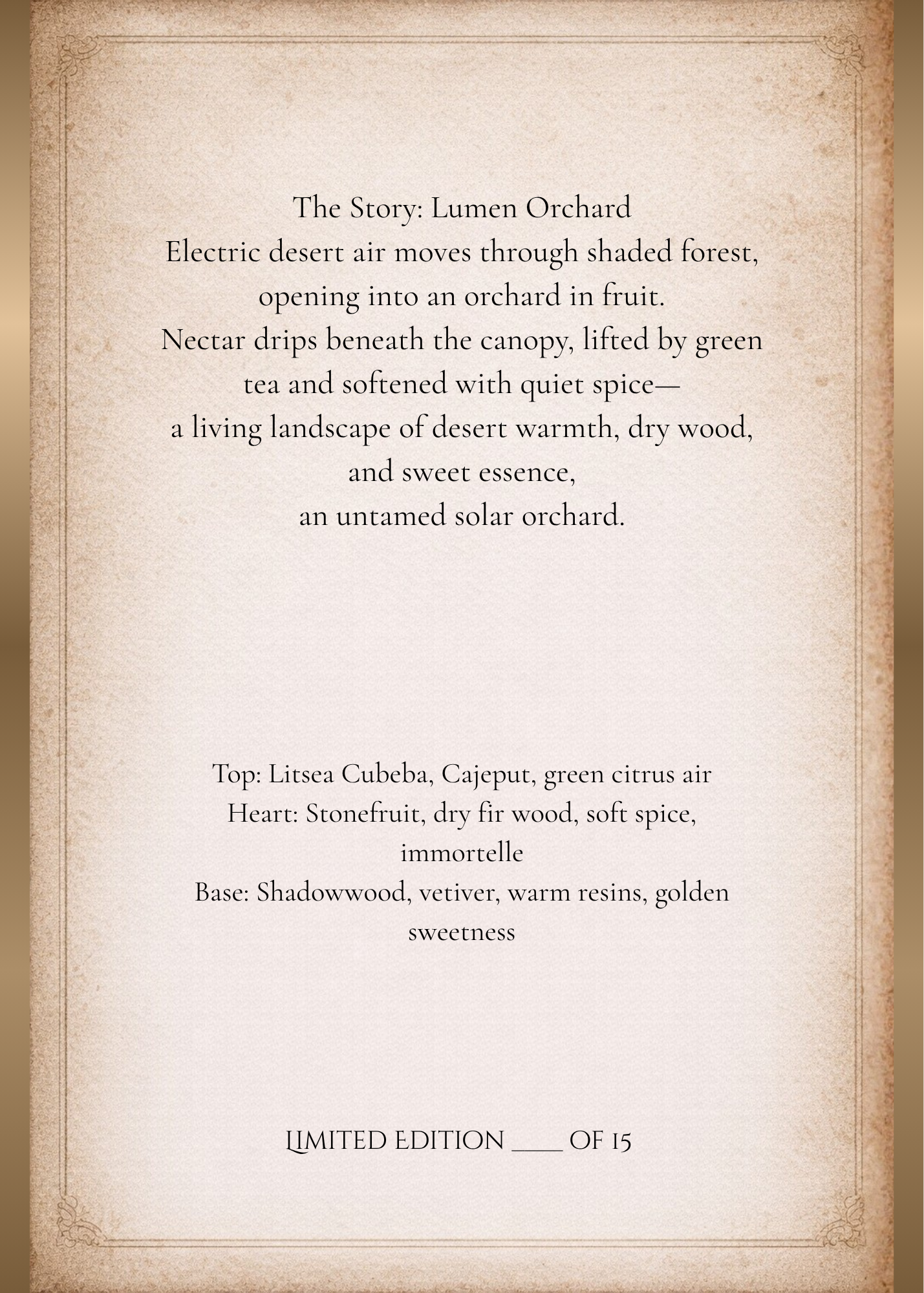 Lumen Orchard - Perfume